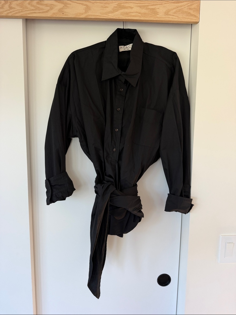 ACACIA Rene Wrap Button Up Top